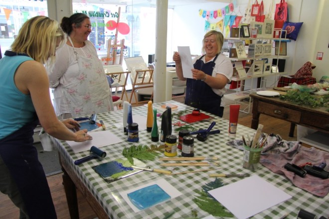 gelli workshop Dianne Reeves